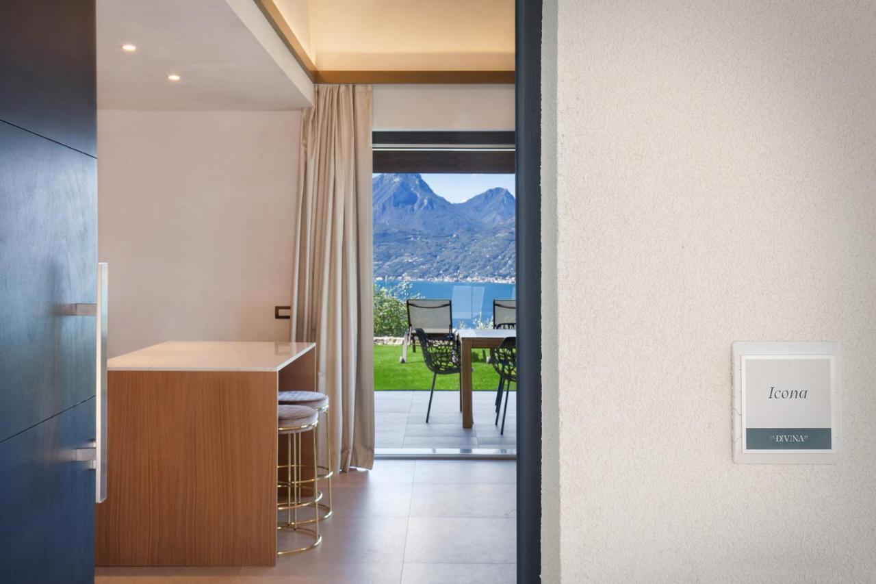 Villa Divina - Apt Icona Con Piscina E Vista Lago Castelletto Di Brenzone Exterior photo